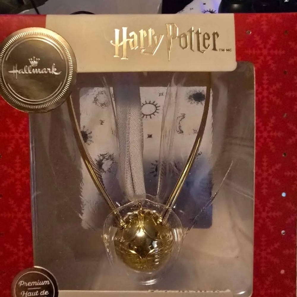 Hallmark Gold Harry Potter Snitch Ornament
